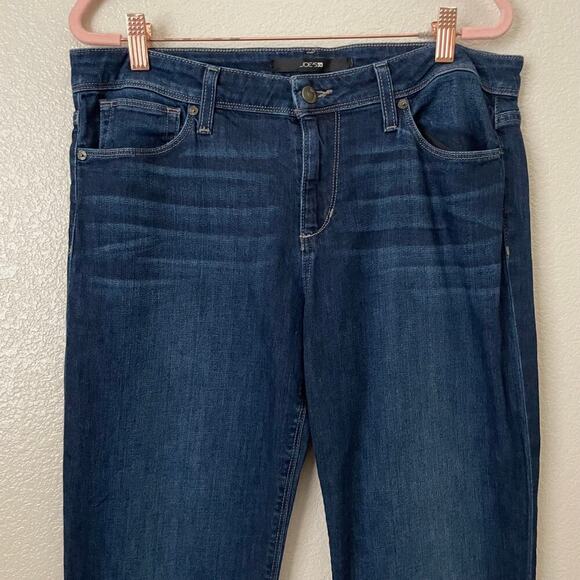 Joes Jeans Womens Size 31 Dark Blue Wilkins Icon Flare Denim Mid Rise Stretch‎ - Picture 4 of 12
